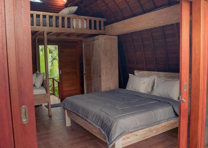 Rural Atmosphere At Bali Coconut House In Delodsema Village *