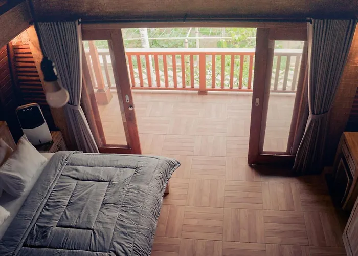Rural Atmosphere At Bali Coconut House In Delodsema Village *