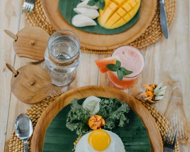 Rural Atmosphere At Bali Coconut House In Delodsema Village *