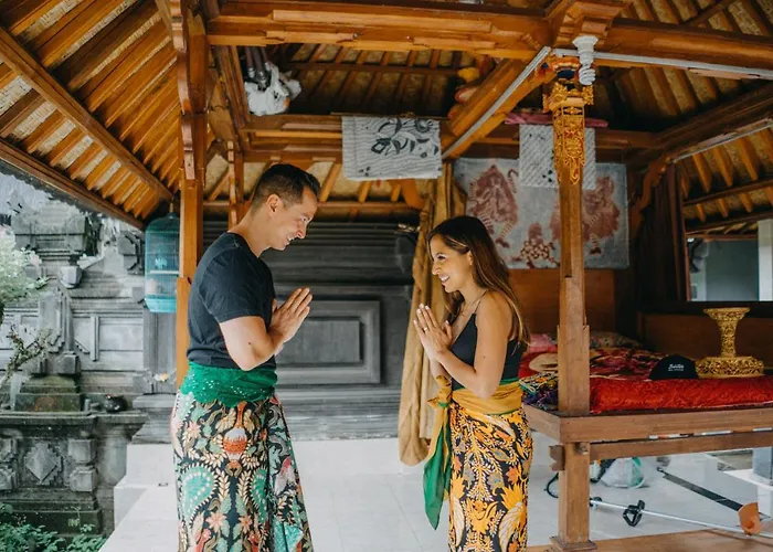 Rural Atmosphere At Bali Coconut House In Delodsema Village *