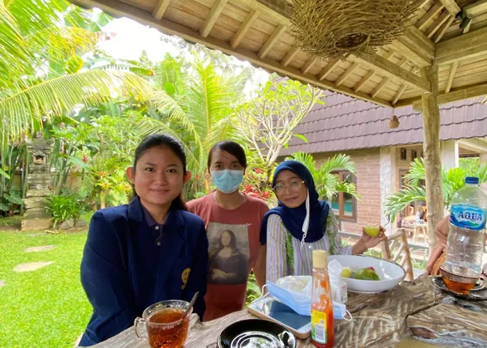 Rural Atmosphere At Bali Coconut House In Delodsema Village